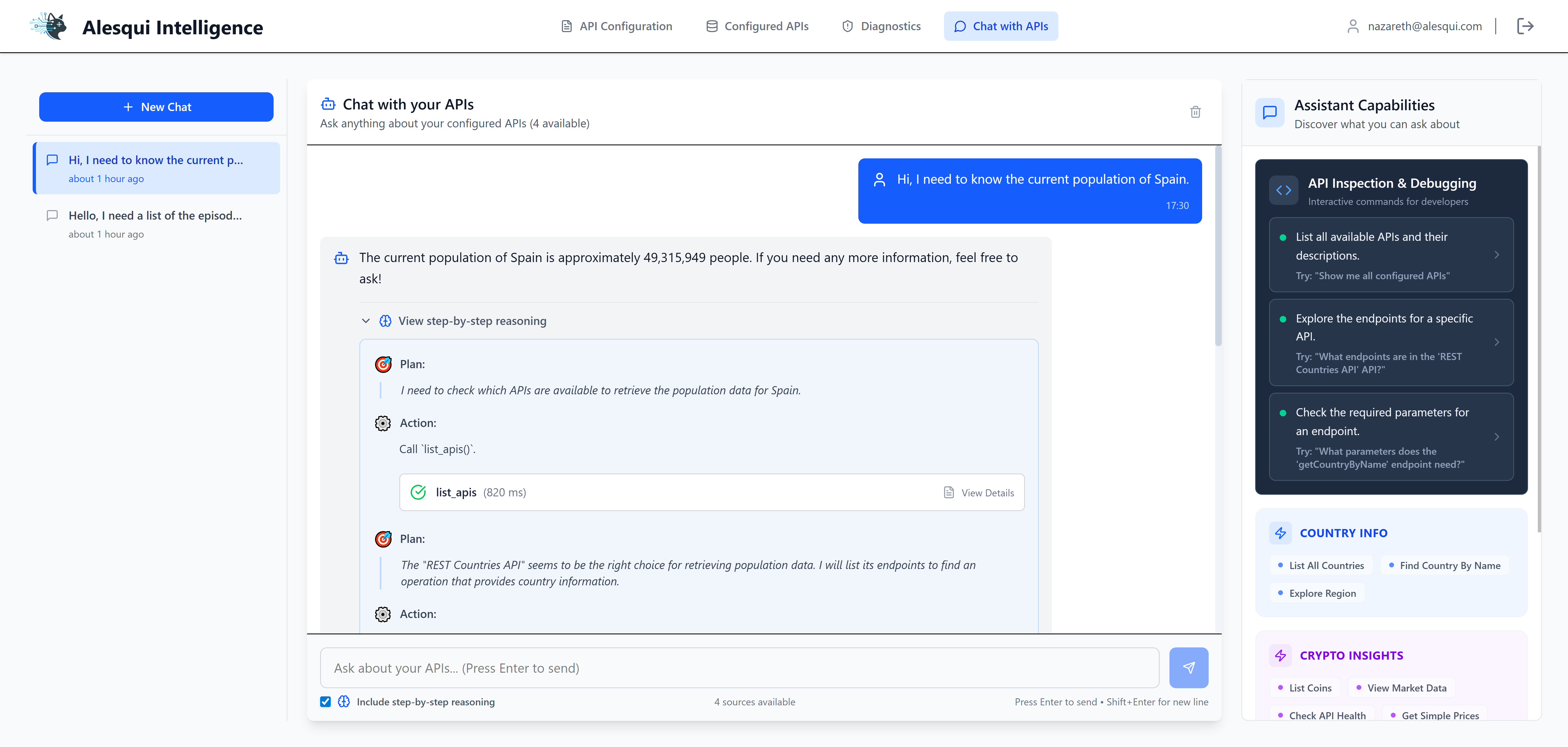 Alesqui Chat Interface